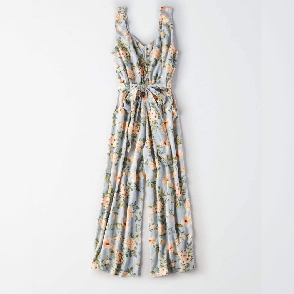 Ae Floral Culotte Jumpsuit